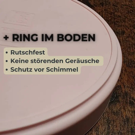 Pink runder Phinias Futternapf aus BPA-freiem Silikon für Antischnurrhaarstress