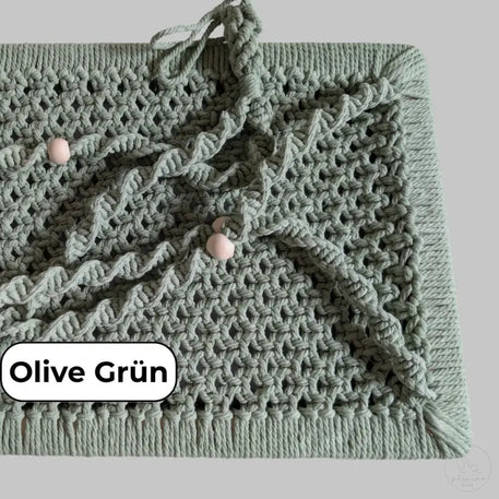 Olive green makrame wandbehang, passend für phinias xxl fensterliege, Maine Coon und Norwegische Waldkatze